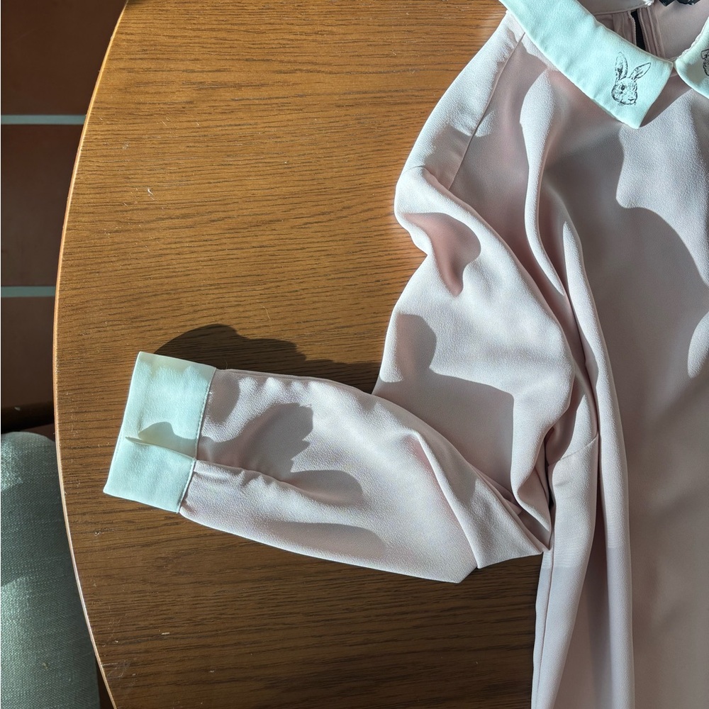 Pink Dress with Rabbit Collar - Picture 4 of 8